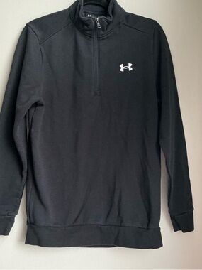 Under Armour Black Quarter Zip Pullover Small Women’s Athletic Sweatshirt